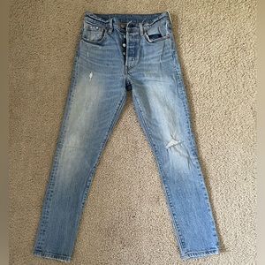 Levis 501 Skinny - Light Wash